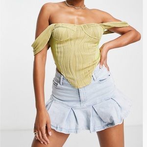 off shoulder corset top ⚡️
